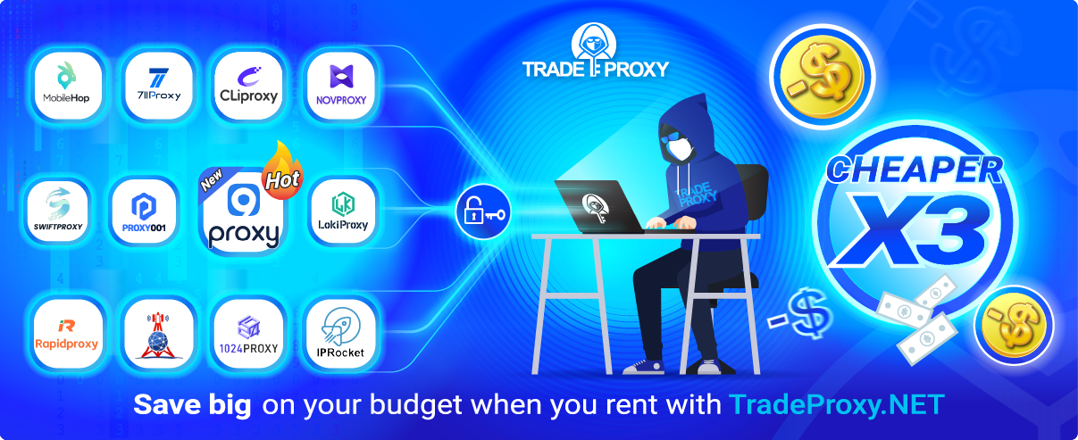 Buy 9Proxy, PIA and other major proxies at low prices