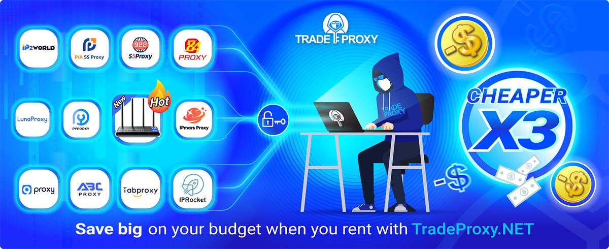 Buy 9Proxy, PIA and other major proxies at low prices