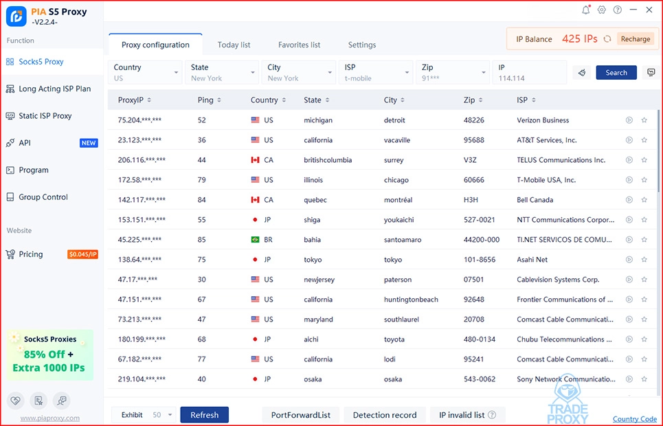 Software Piaproxy