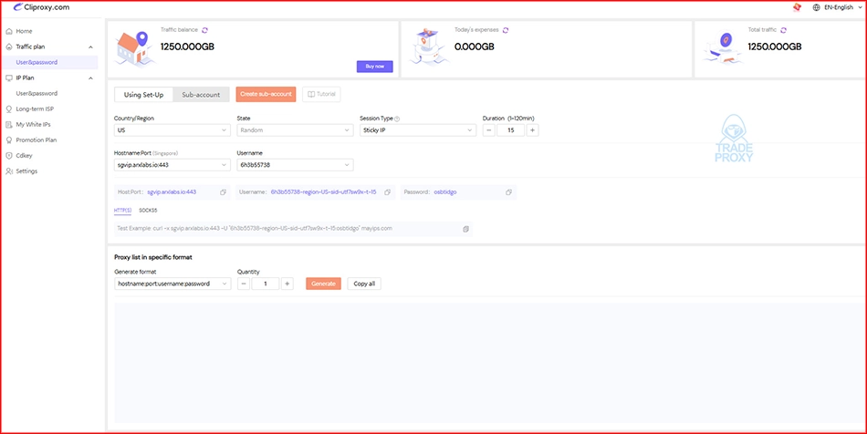 website cliproxy rotating